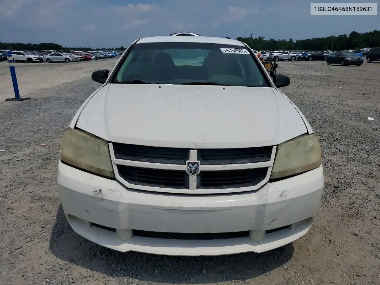 2008 Dodge Avenger Se VIN: 1B3LC46K68N189631 Lot: 56456056