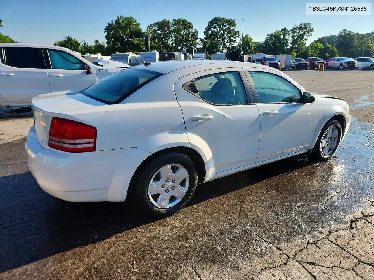 2008 Dodge Avenger Se VIN: 1B3LC46K78N126585 Lot: 56851626