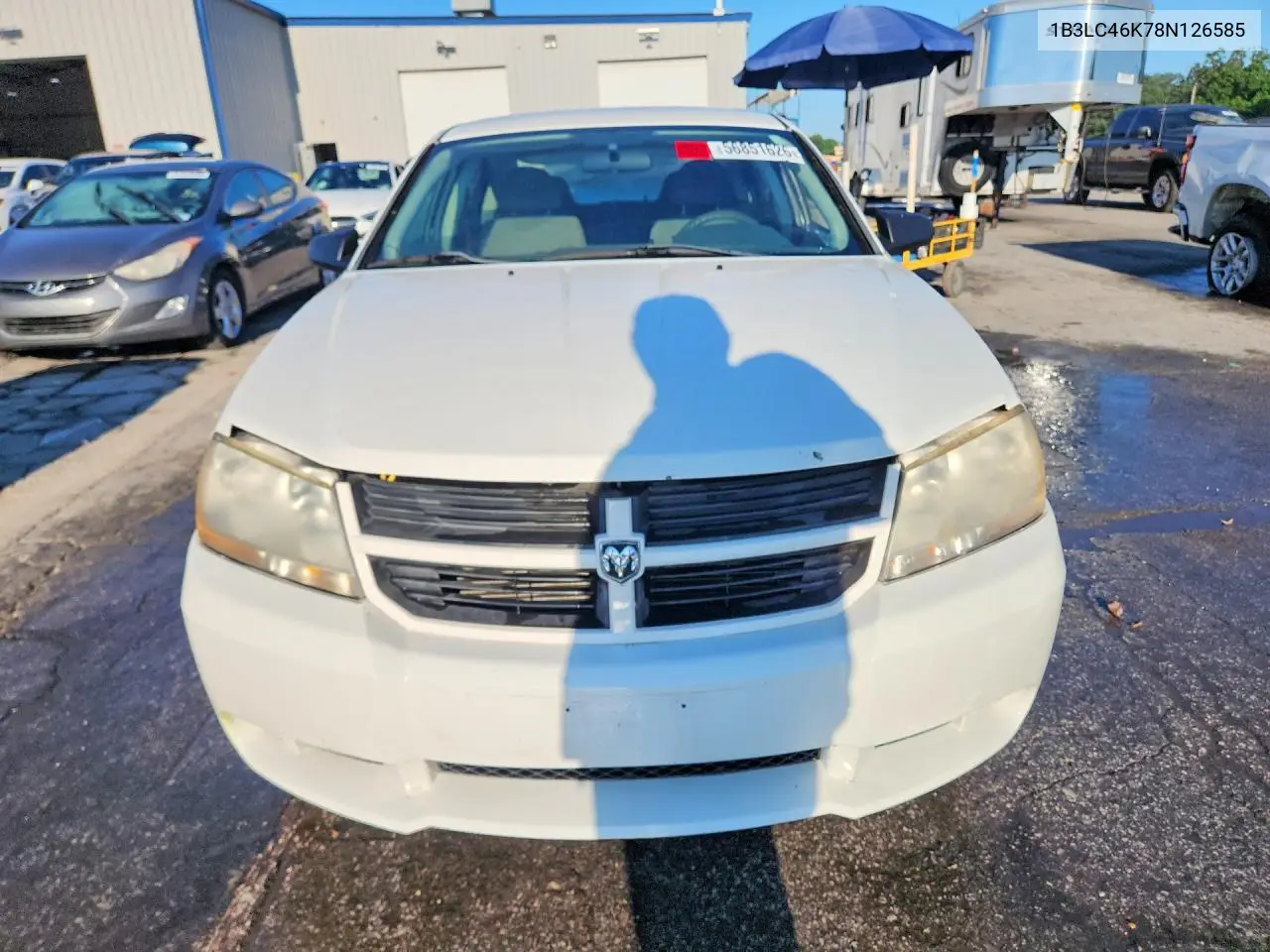 2008 Dodge Avenger Se VIN: 1B3LC46K78N126585 Lot: 56851626