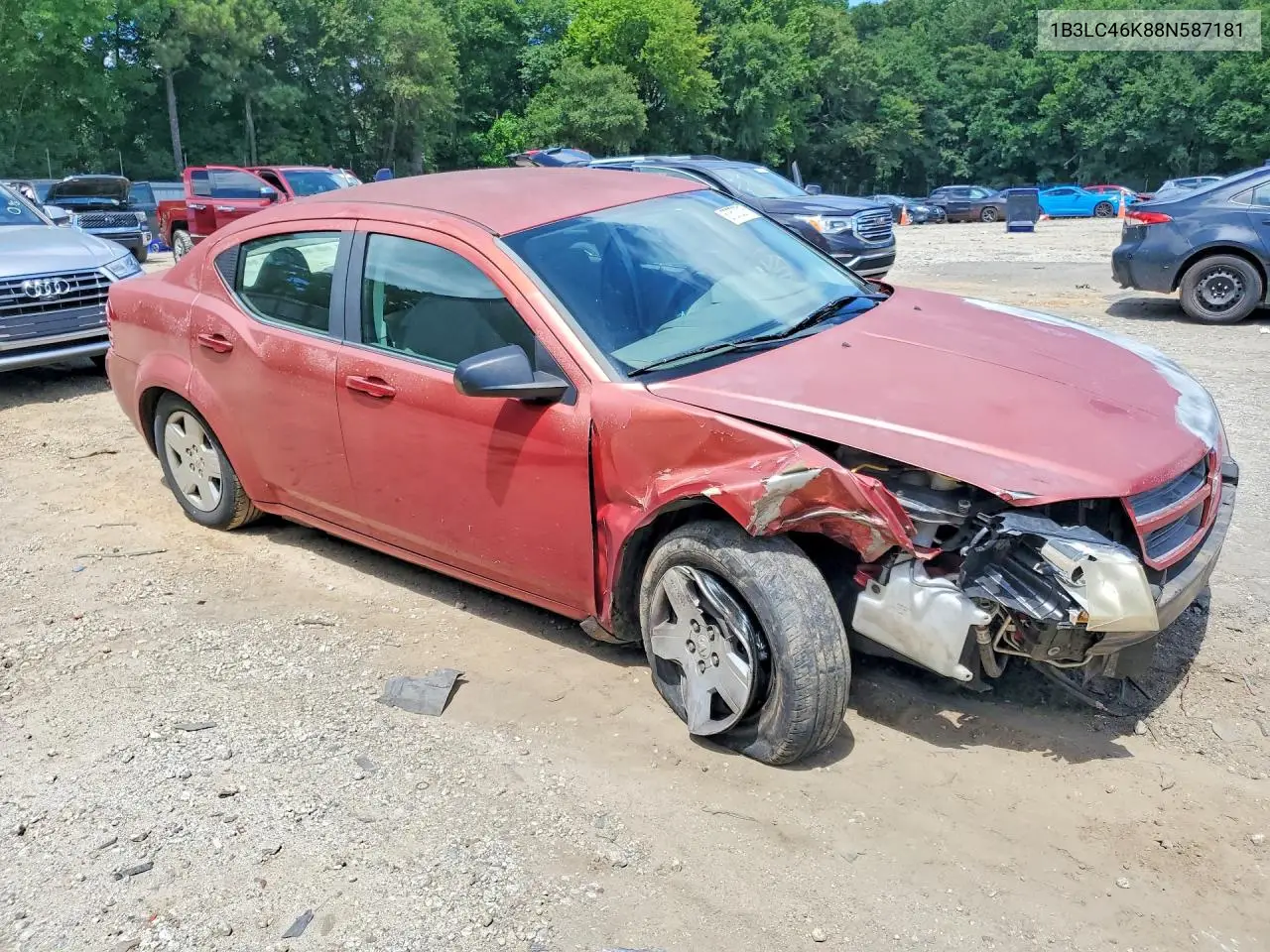 2008 Dodge Avenger Se VIN: 1B3LC46K88N587181 Lot: 57570016