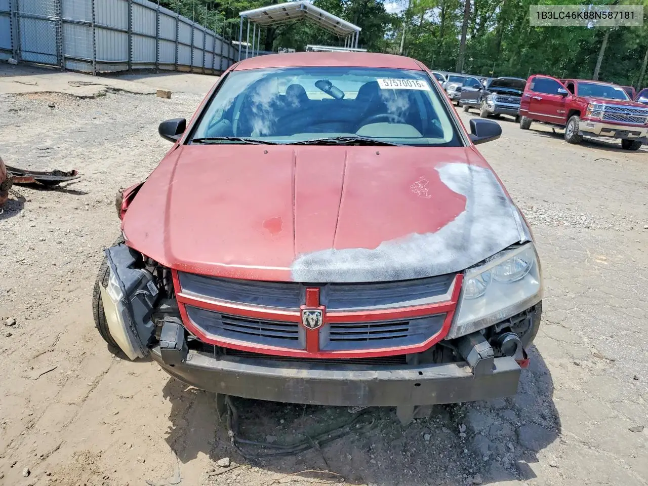 2008 Dodge Avenger Se VIN: 1B3LC46K88N587181 Lot: 57570016