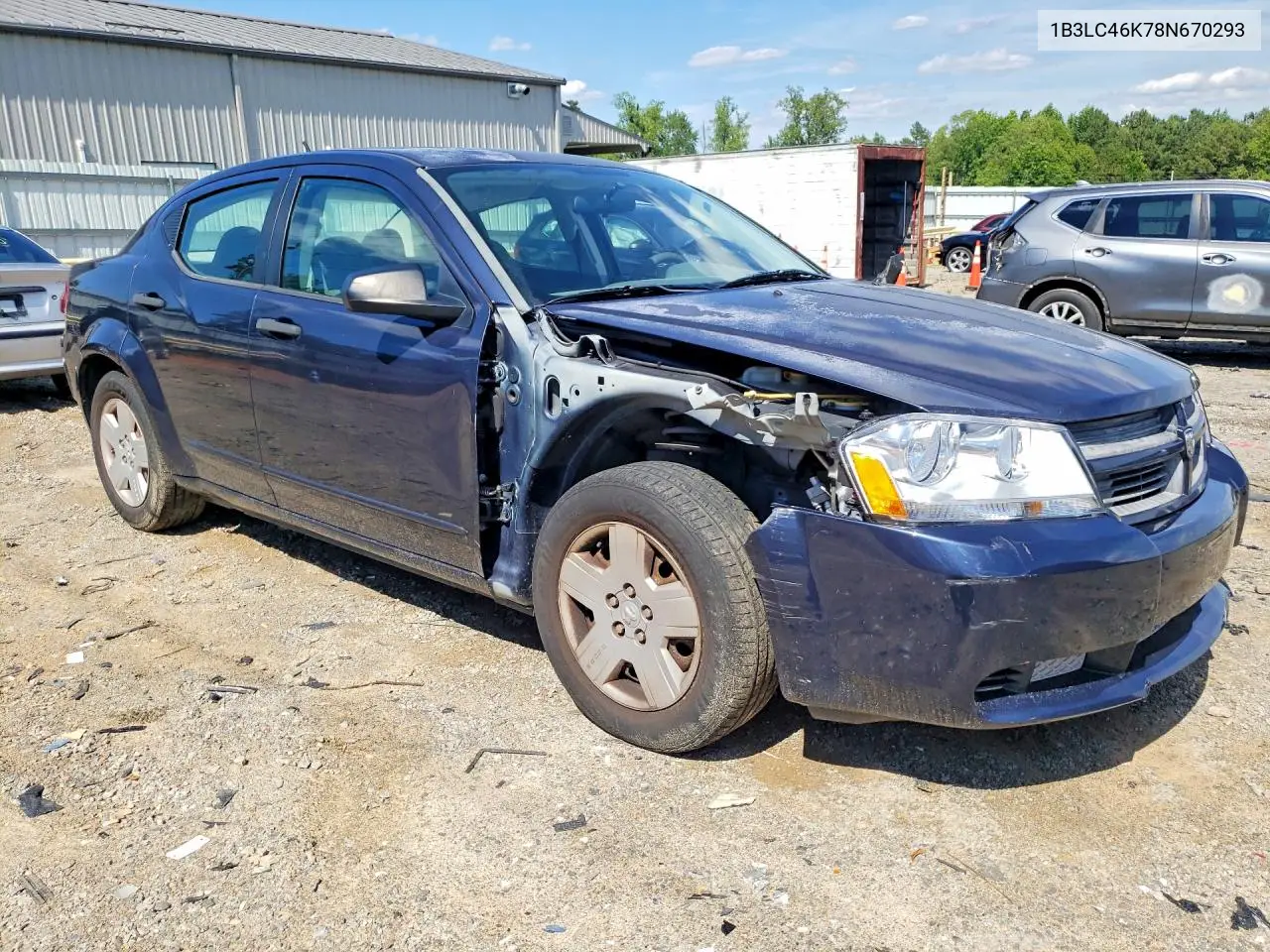 2008 Dodge Avenger Se VIN: 1B3LC46K78N670293 Lot: 57943506