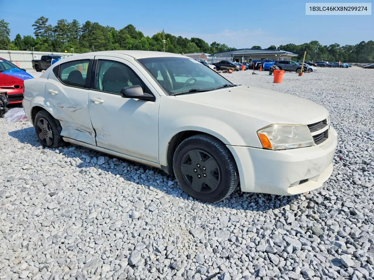 2008 Dodge Avenger Se VIN: 1B3LC46KX8N299274 Lot: 58912226