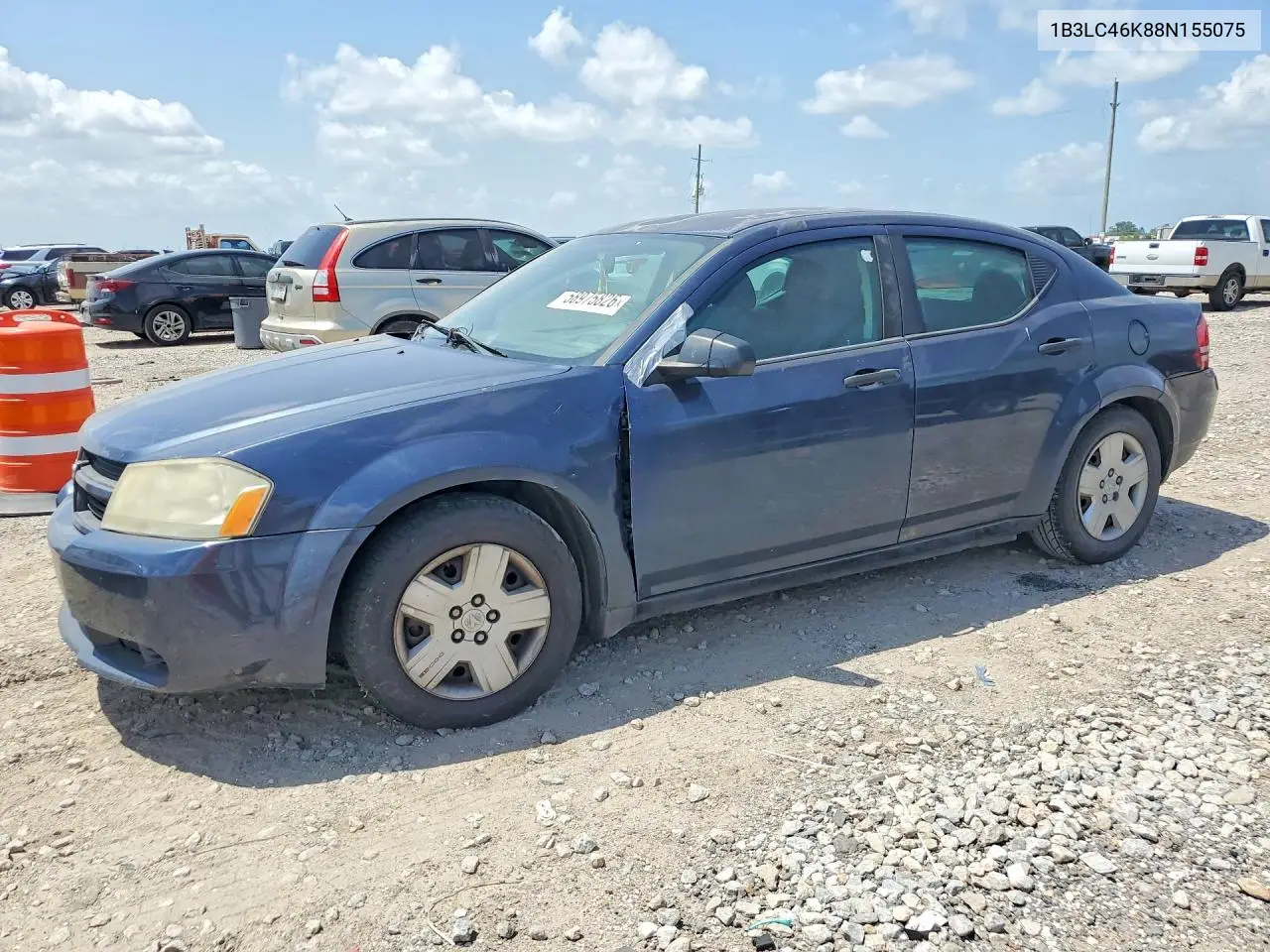 2008 Dodge Avenger Se VIN: 1B3LC46K88N155075 Lot: 58975826