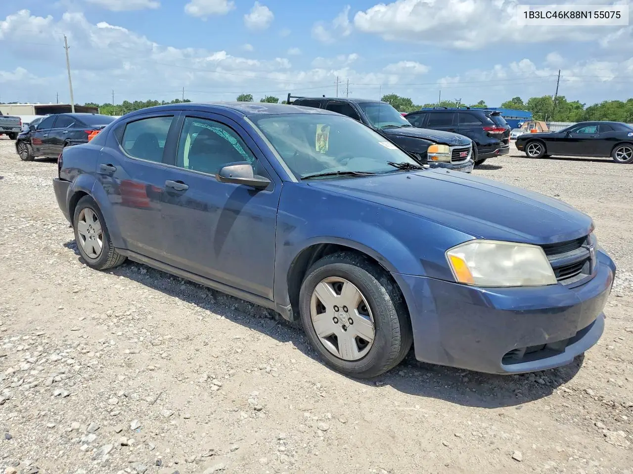2008 Dodge Avenger Se VIN: 1B3LC46K88N155075 Lot: 58975826
