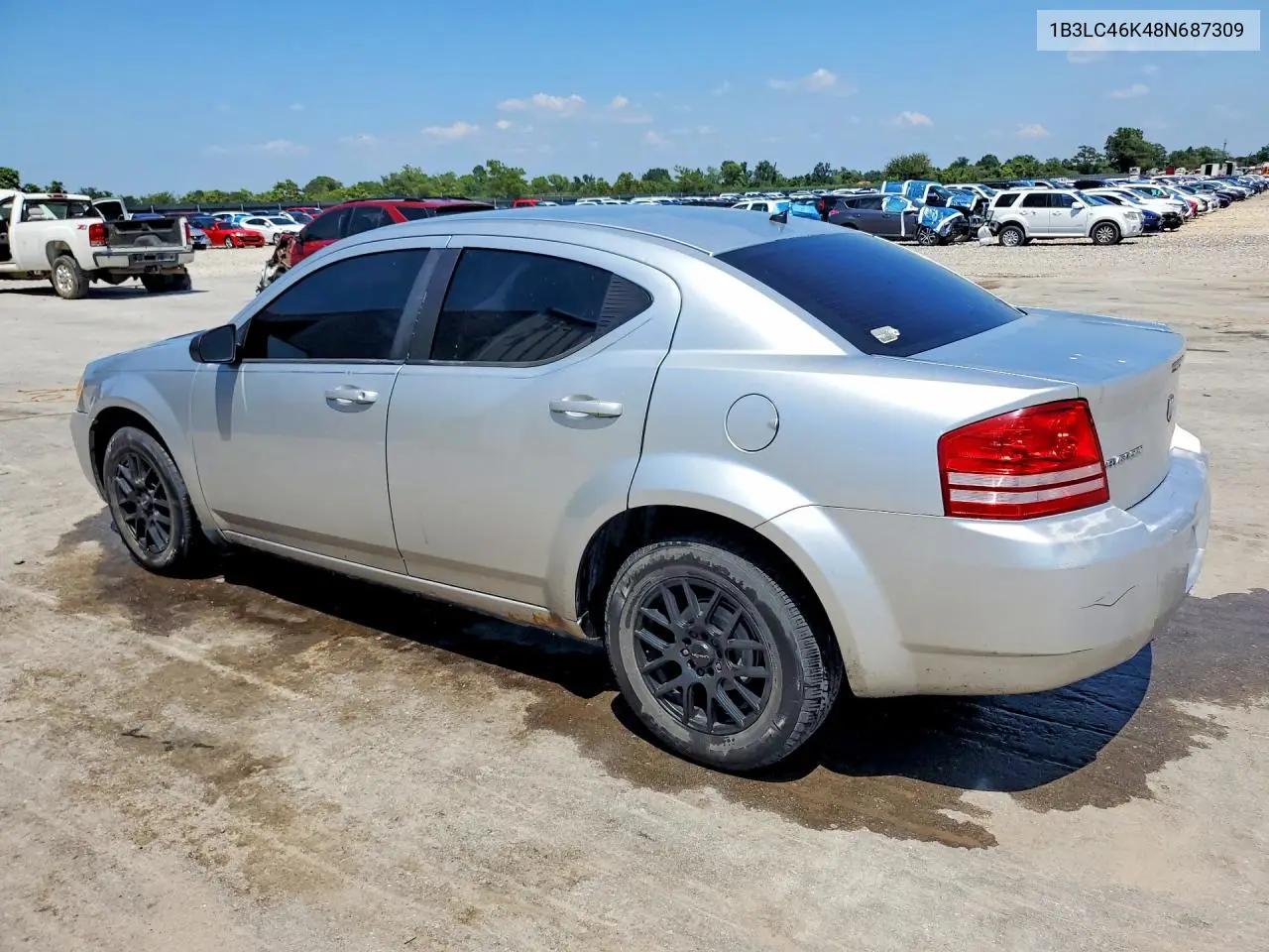 2008 Dodge Avenger Se VIN: 1B3LC46K48N687309 Lot: 61028646