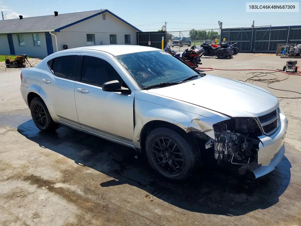 2008 Dodge Avenger Se VIN: 1B3LC46K48N687309 Lot: 61028646