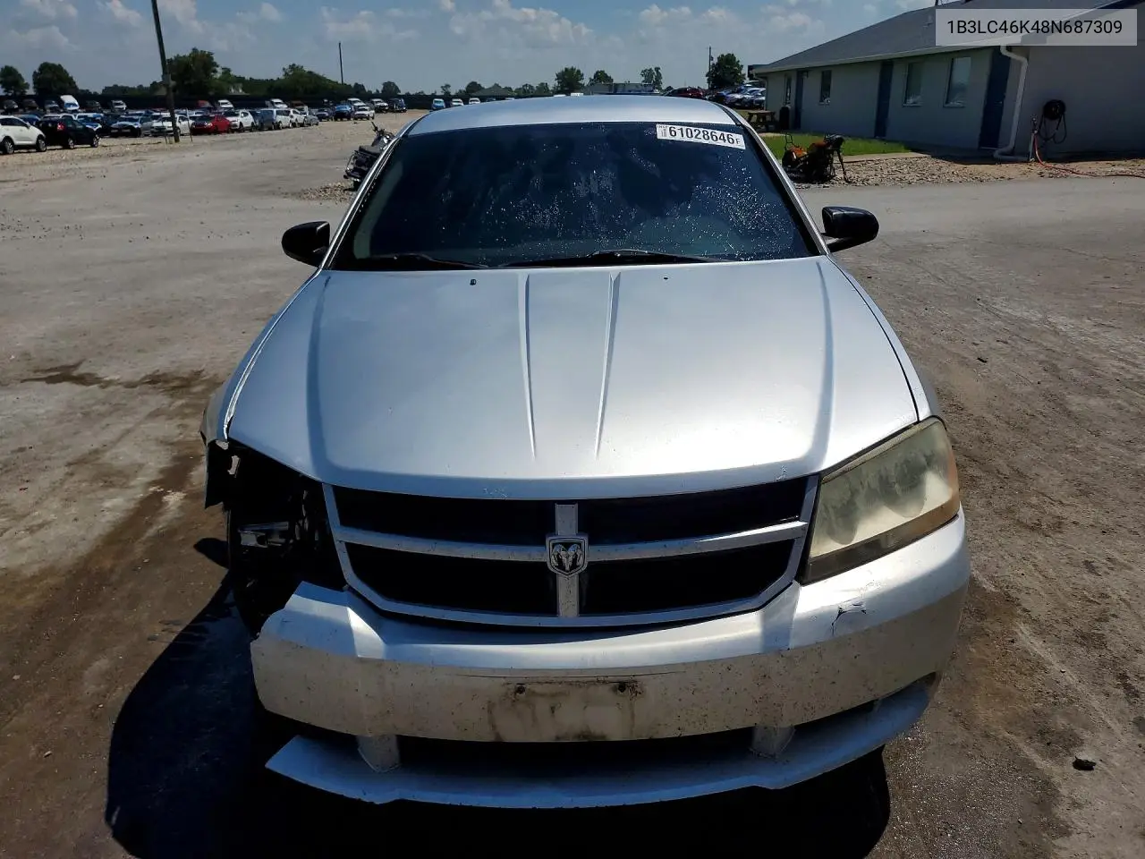 2008 Dodge Avenger Se VIN: 1B3LC46K48N687309 Lot: 61028646