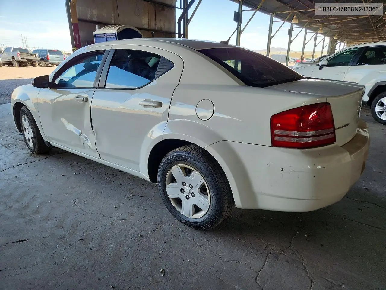 2008 Dodge Avenger Se VIN: 1B3LC46R38N242363 Lot: 61052636