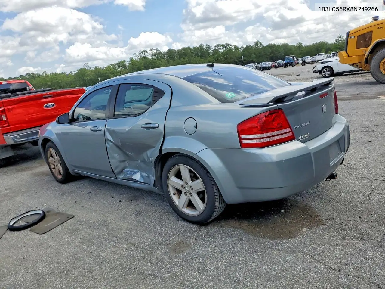 2008 Dodge Avenger Sxt VIN: 1B3LC56RX8N249266 Lot: 61874226