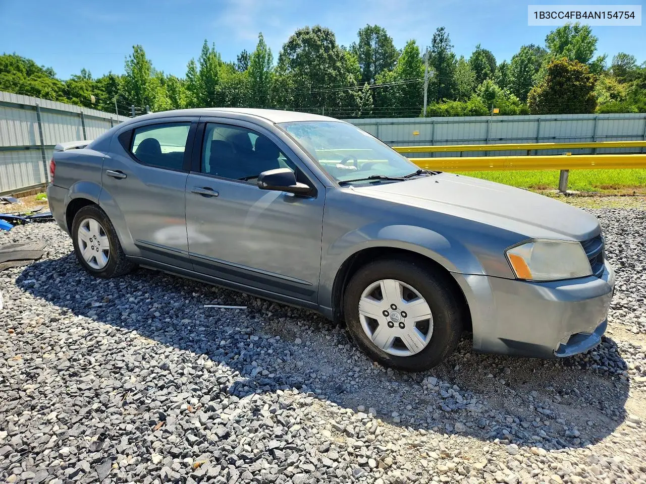 2010 Dodge Avenger Sxt VIN: 1B3CC4FB4AN154754 Lot: 56145806