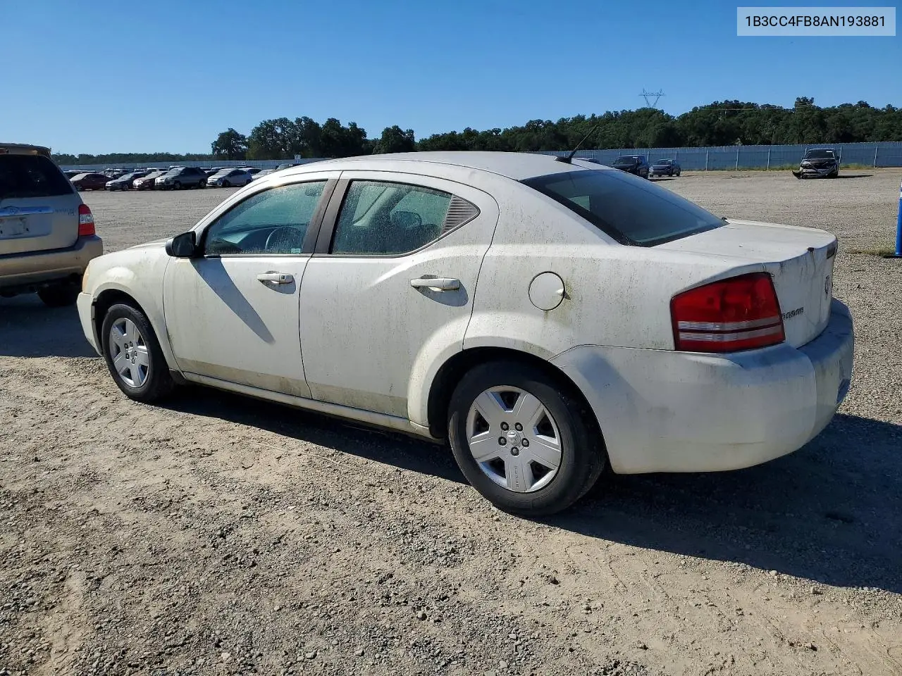 2010 Dodge Avenger Sxt VIN: 1B3CC4FB8AN193881 Lot: 56517226