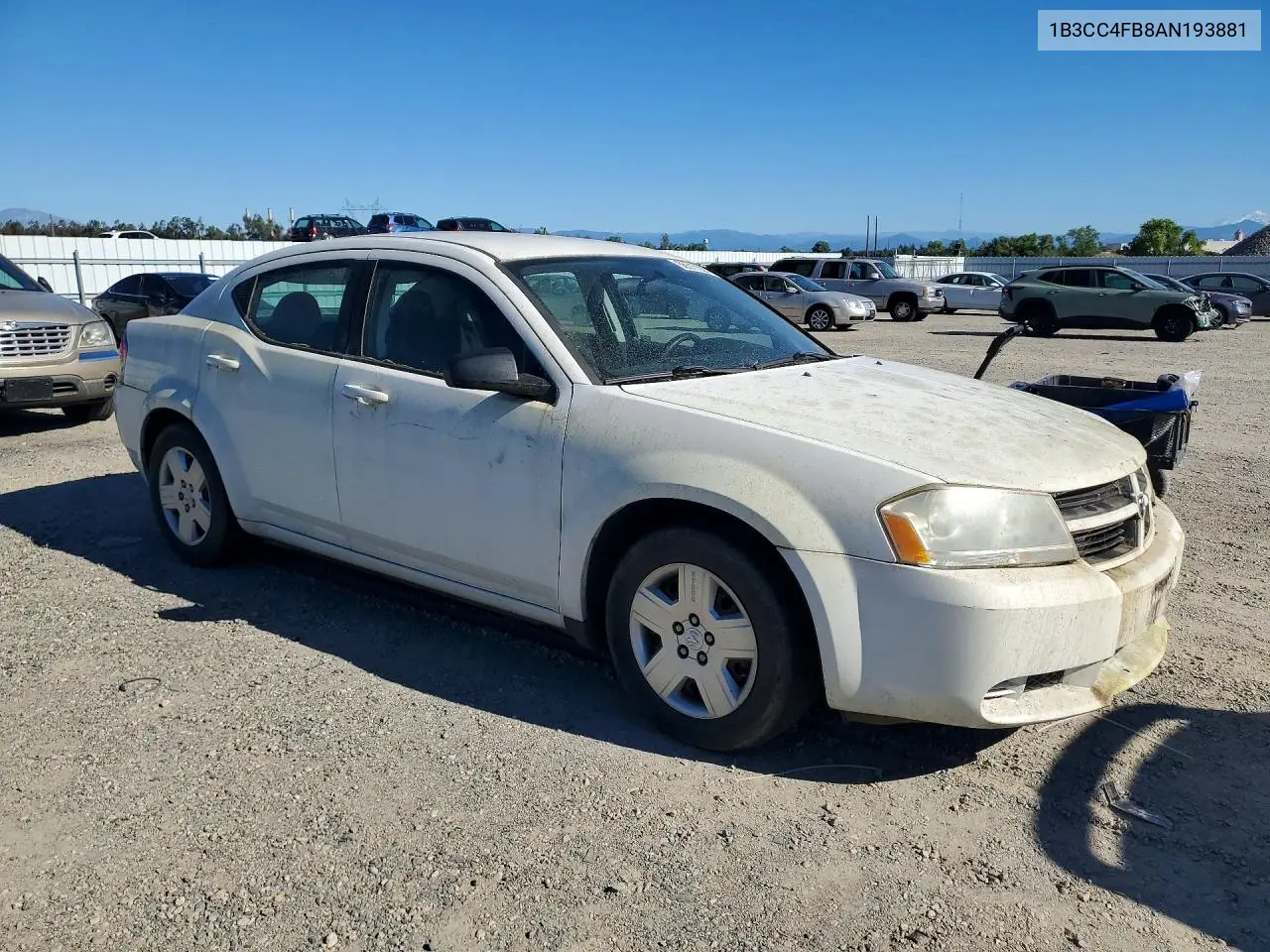 2010 Dodge Avenger Sxt VIN: 1B3CC4FB8AN193881 Lot: 56517226