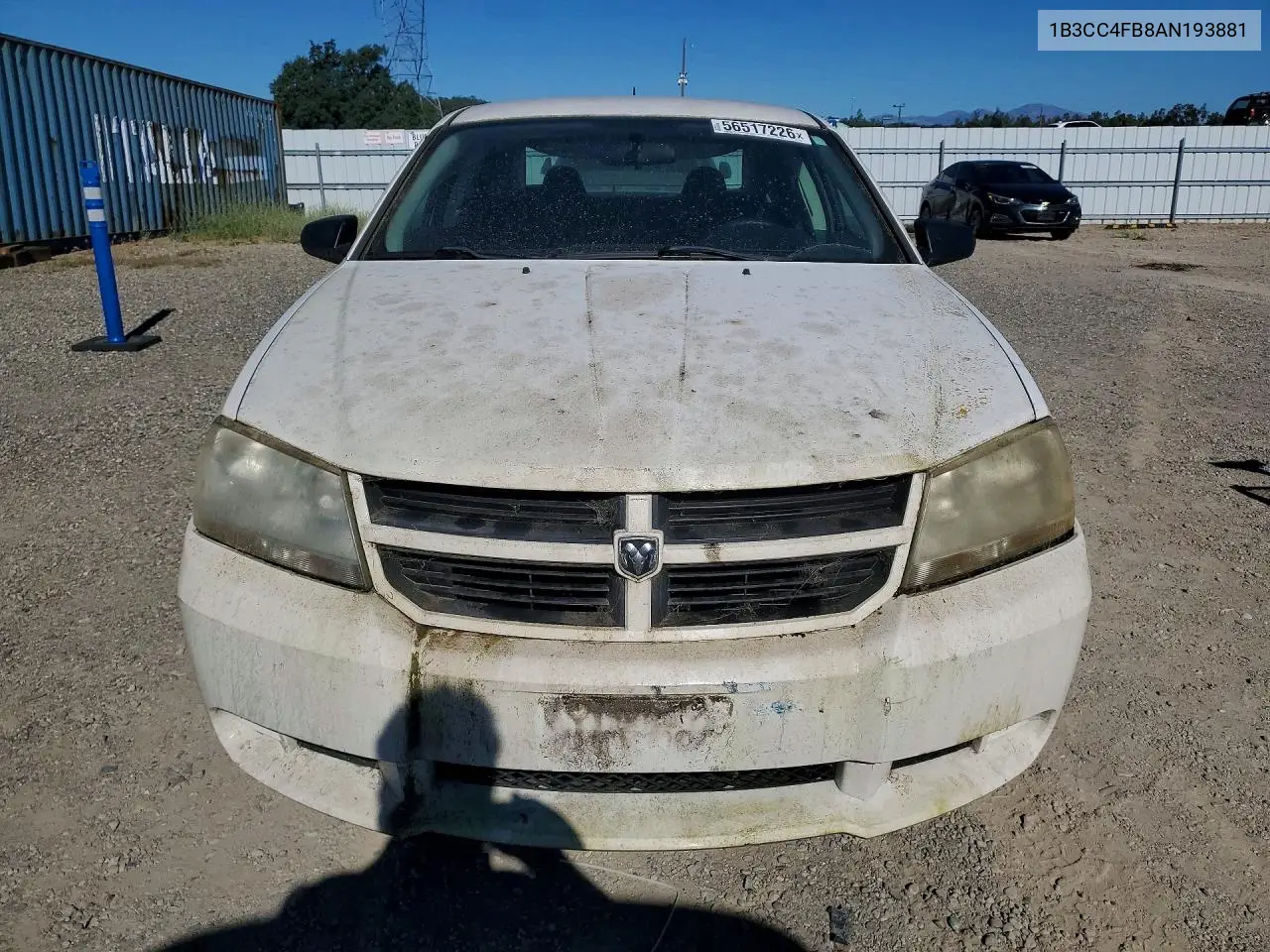 2010 Dodge Avenger Sxt VIN: 1B3CC4FB8AN193881 Lot: 56517226