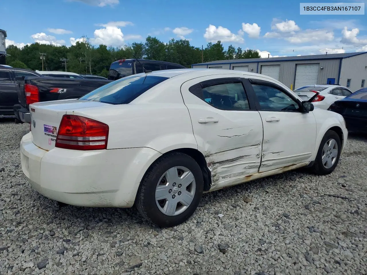 2010 Dodge Avenger Sxt VIN: 1B3CC4FB3AN167107 Lot: 56995796