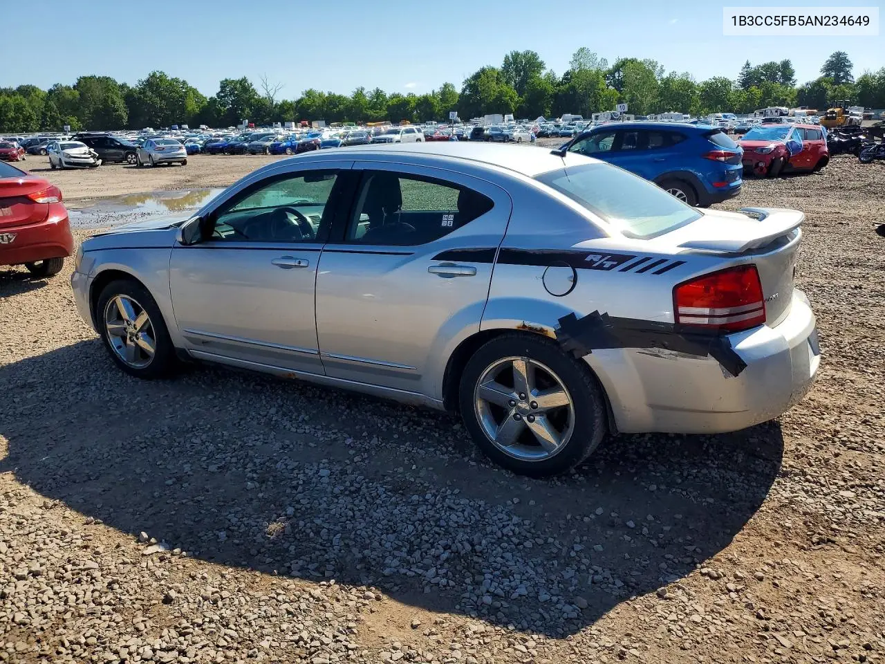2010 Dodge Avenger R/T VIN: 1B3CC5FB5AN234649 Lot: 58699916