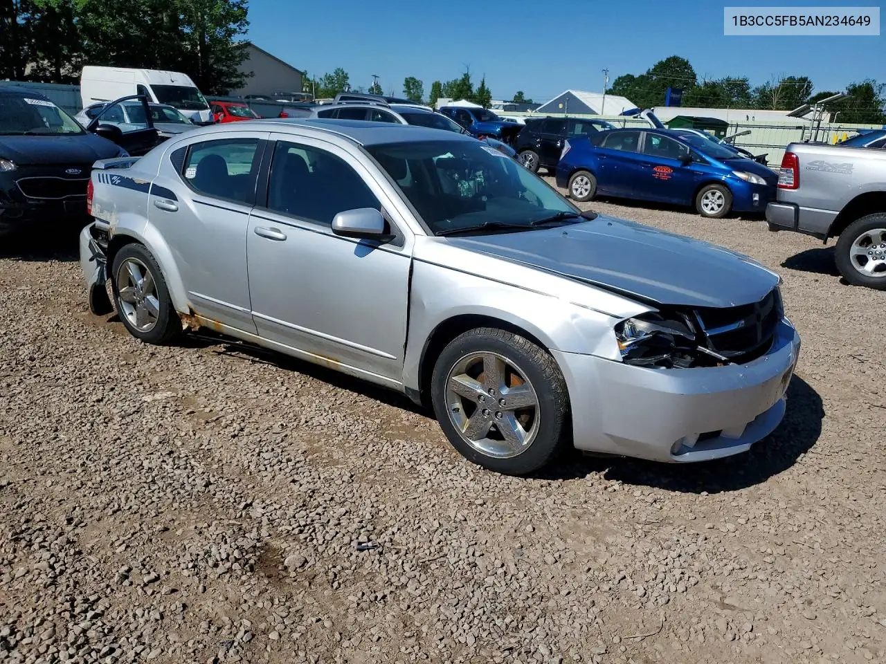 2010 Dodge Avenger R/T VIN: 1B3CC5FB5AN234649 Lot: 58699916