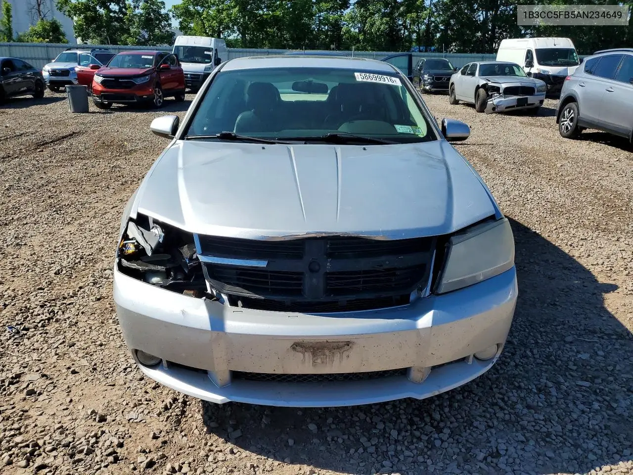 2010 Dodge Avenger R/T VIN: 1B3CC5FB5AN234649 Lot: 58699916