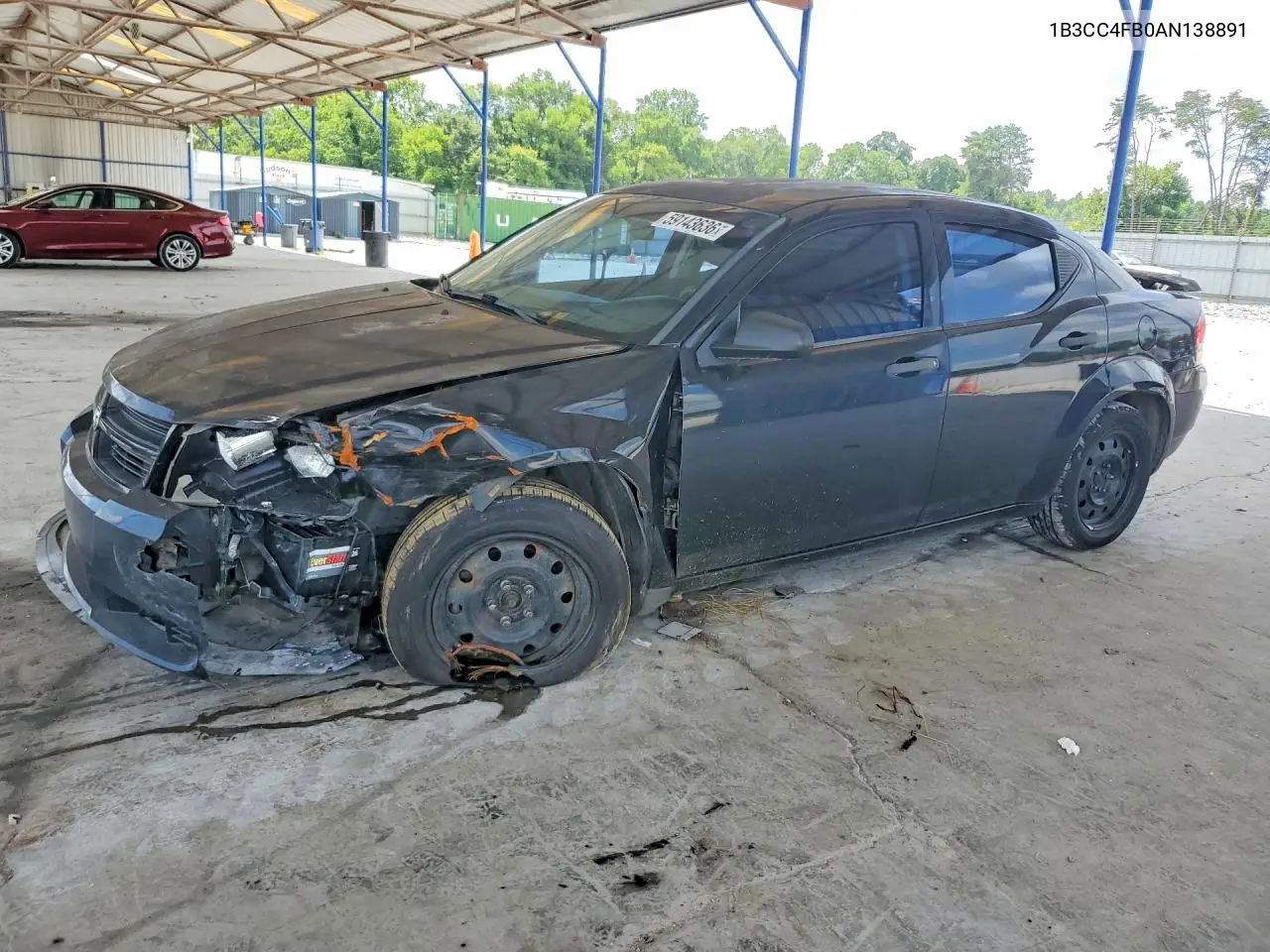 2010 Dodge Avenger Sxt VIN: 1B3CC4FB0AN138891 Lot: 59143636