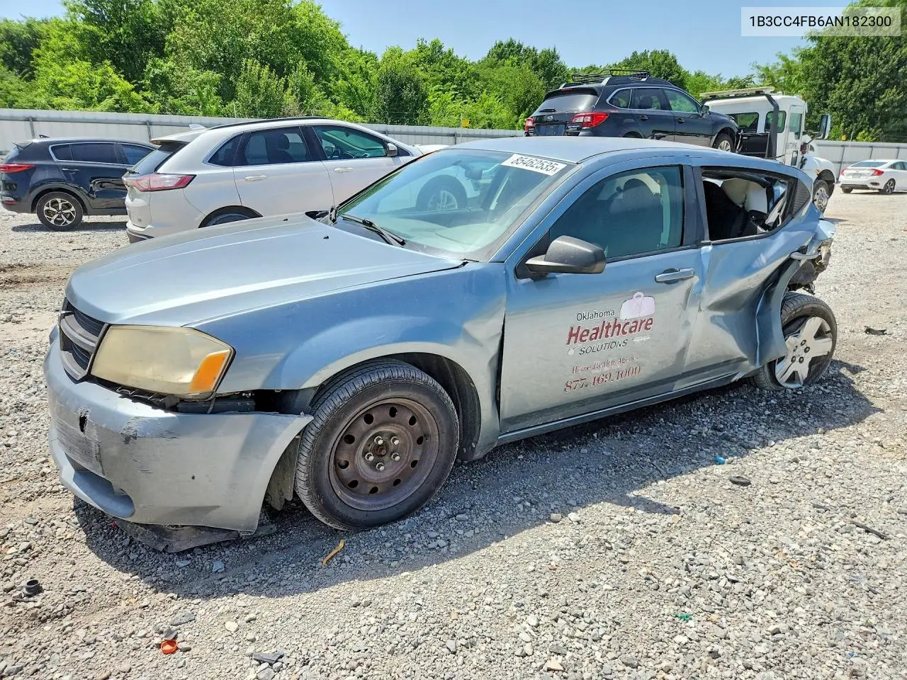 2010 Dodge Avenger Sxt VIN: 1B3CC4FB6AN182300 Lot: 85462535