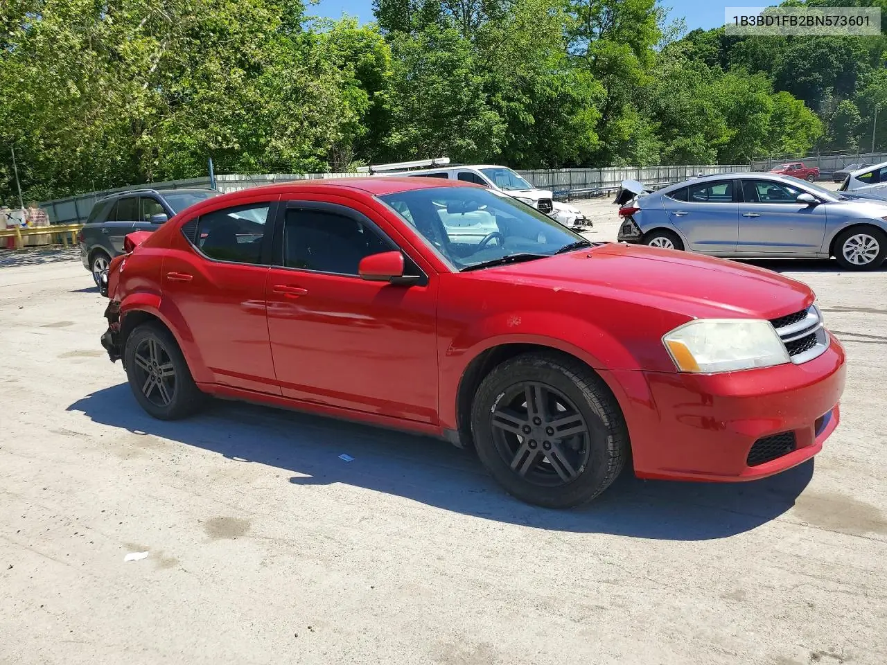 2011 Dodge Avenger Mainstreet VIN: 1B3BD1FB2BN573601 Lot: 55919726