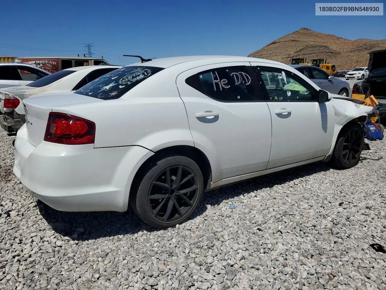 2011 Dodge Avenger Lux VIN: 1B3BD2FB9BN548930 Lot: 56069276