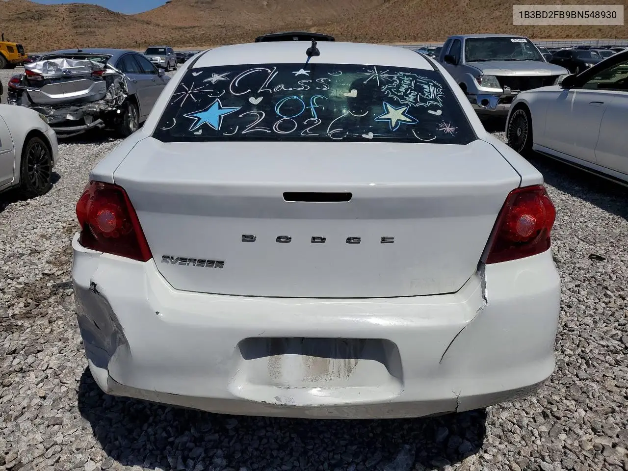 2011 Dodge Avenger Lux VIN: 1B3BD2FB9BN548930 Lot: 56069276