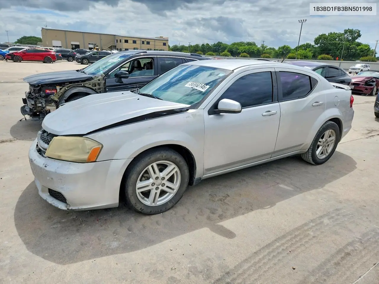 2011 Dodge Avenger Mainstreet VIN: 1B3BD1FB3BN501998 Lot: 56966146