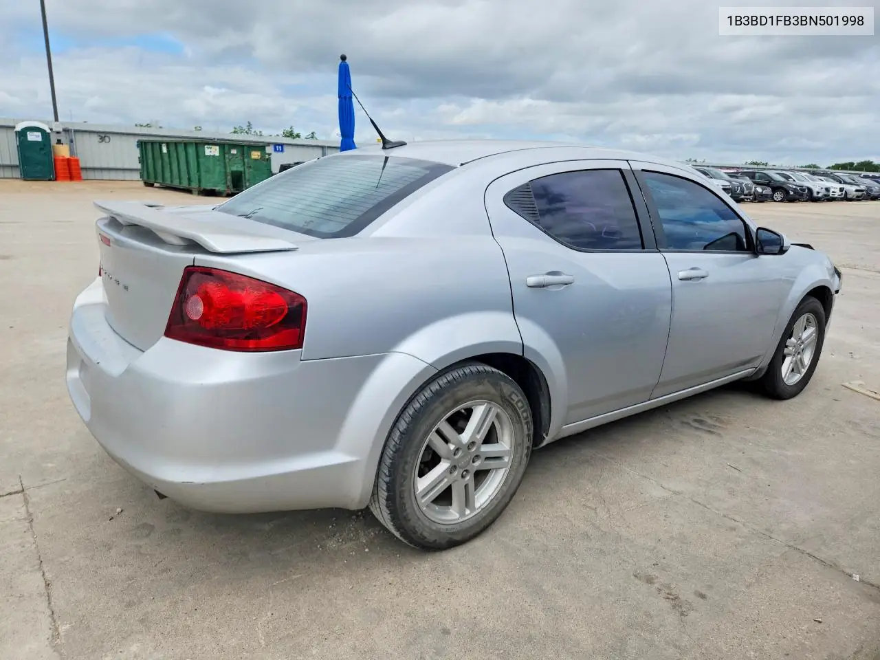 2011 Dodge Avenger Mainstreet VIN: 1B3BD1FB3BN501998 Lot: 56966146