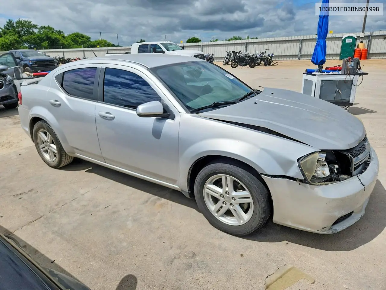 2011 Dodge Avenger Mainstreet VIN: 1B3BD1FB3BN501998 Lot: 56966146