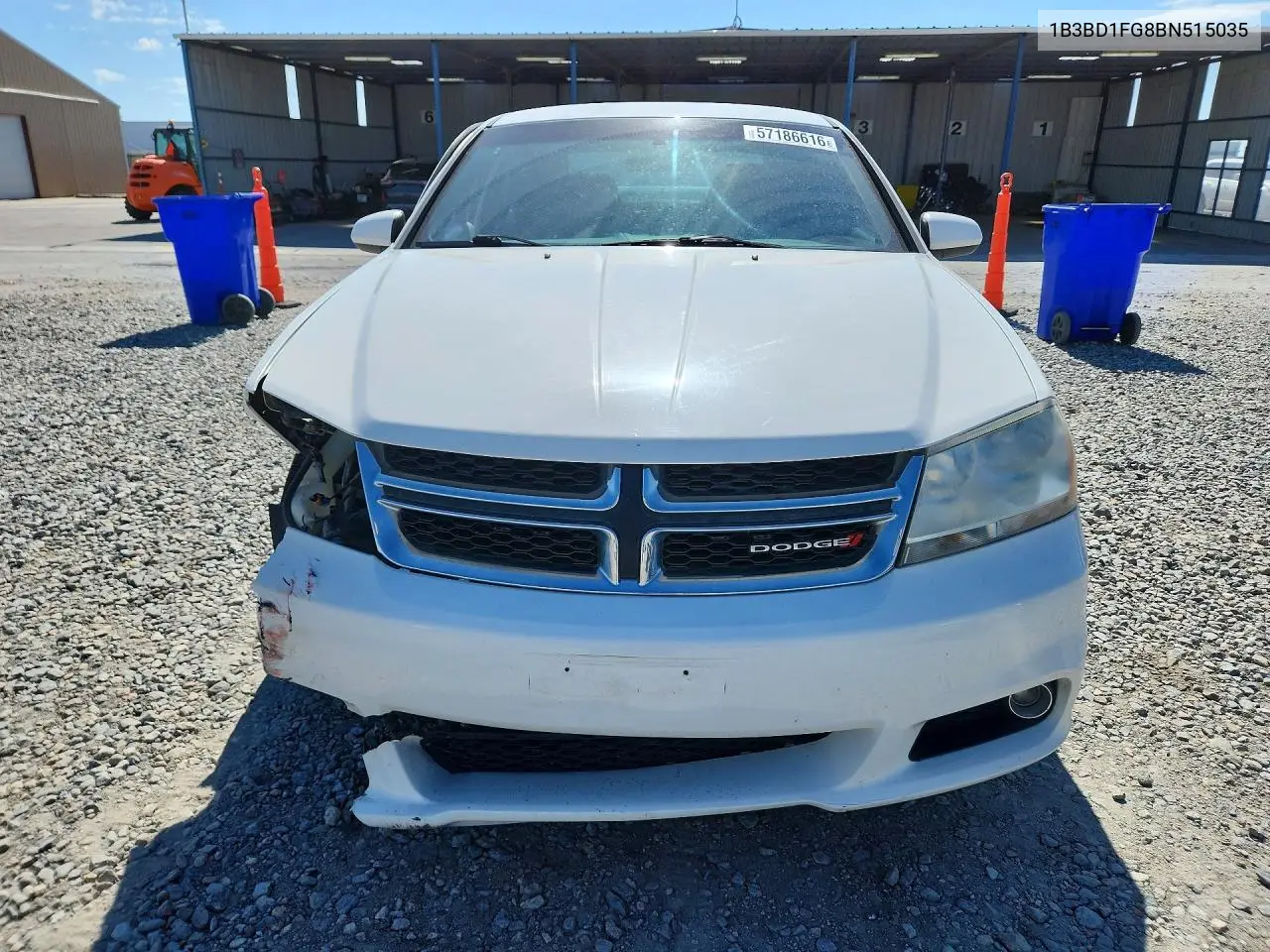 2011 Dodge Avenger Mainstreet VIN: 1B3BD1FG8BN515035 Lot: 57186616