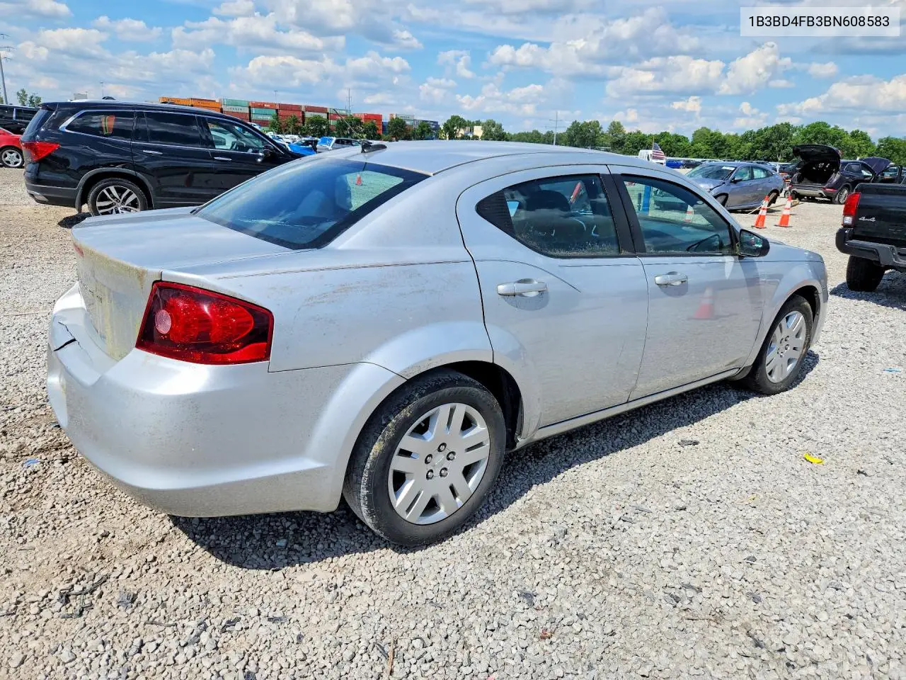 2011 Dodge Avenger Express VIN: 1B3BD4FB3BN608583 Lot: 57585886
