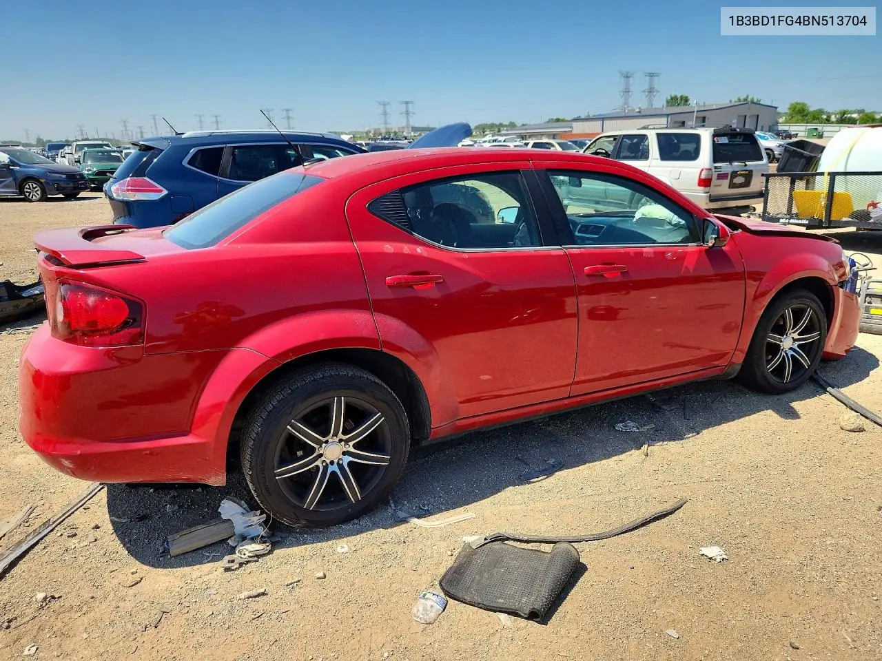 2011 Dodge Avenger Mainstreet VIN: 1B3BD1FG4BN513704 Lot: 60056516