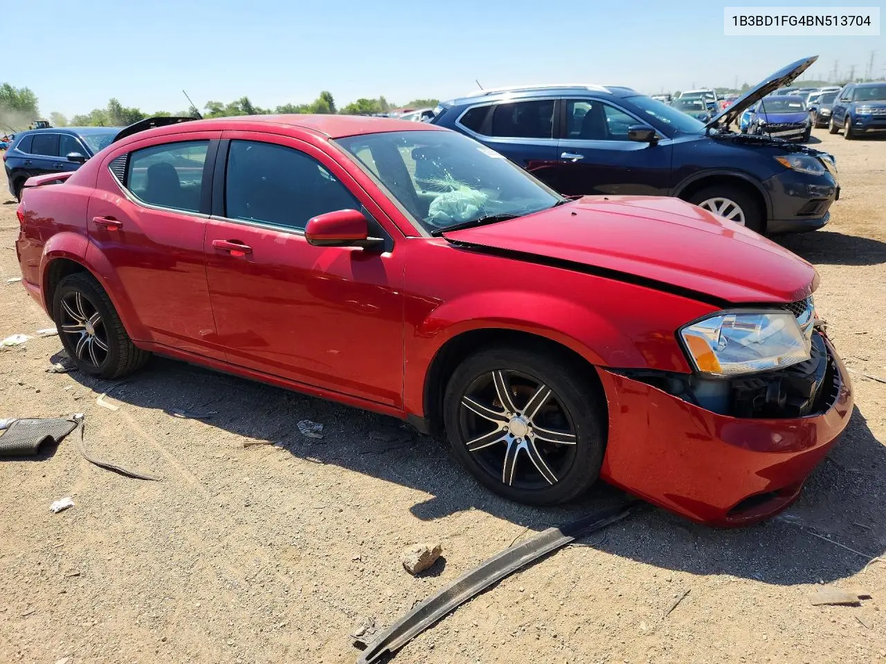 2011 Dodge Avenger Mainstreet VIN: 1B3BD1FG4BN513704 Lot: 60056516