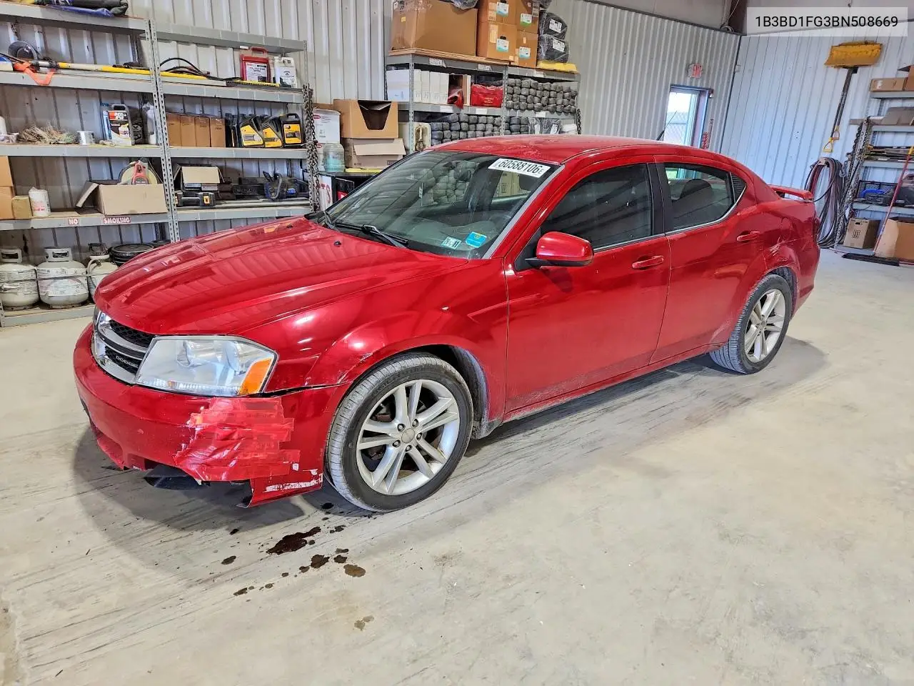 2011 Dodge Avenger Mainstreet VIN: 1B3BD1FG3BN508669 Lot: 60588106