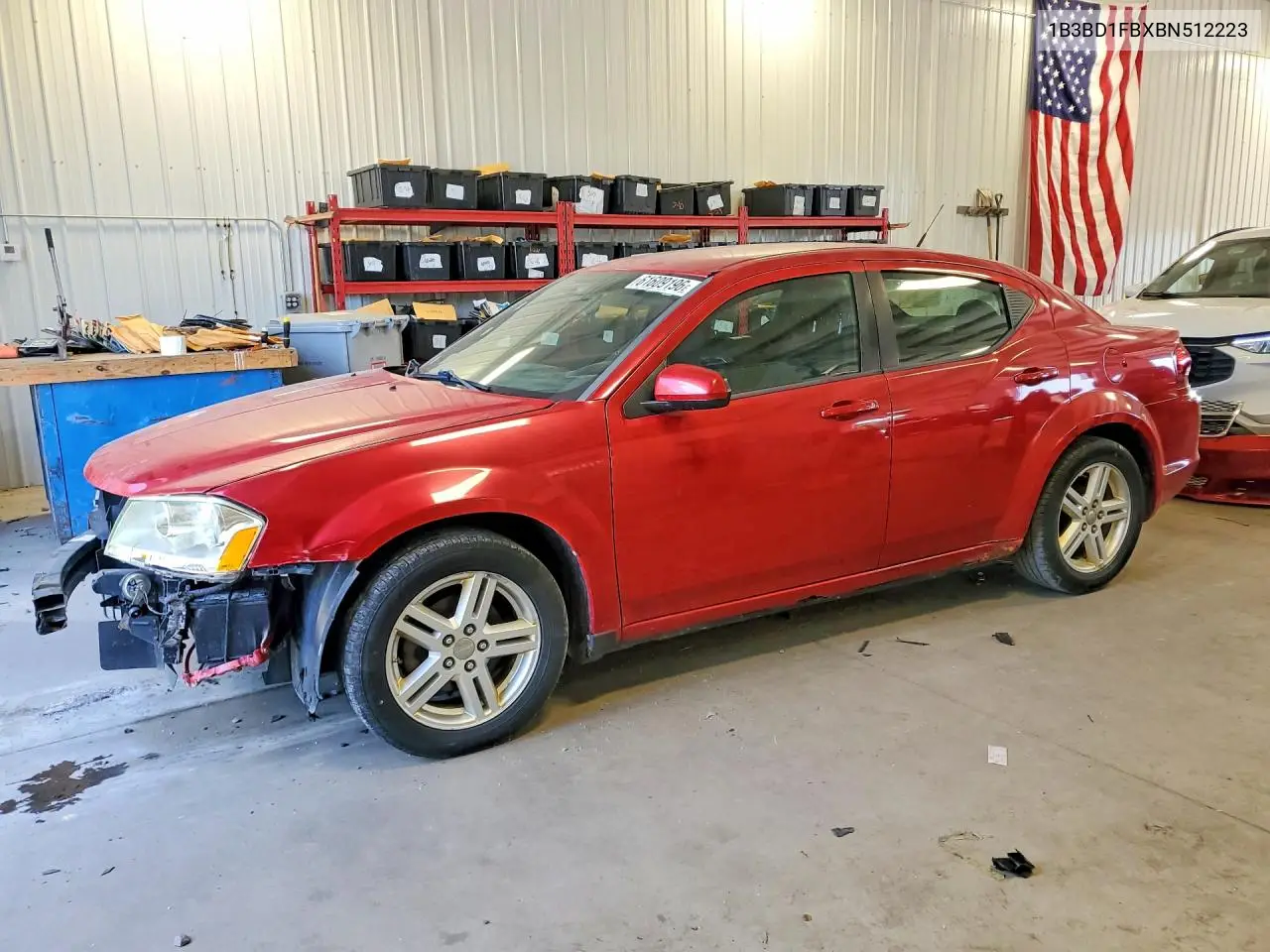 2011 Dodge Avenger Mainstreet VIN: 1B3BD1FBXBN512223 Lot: 61609196