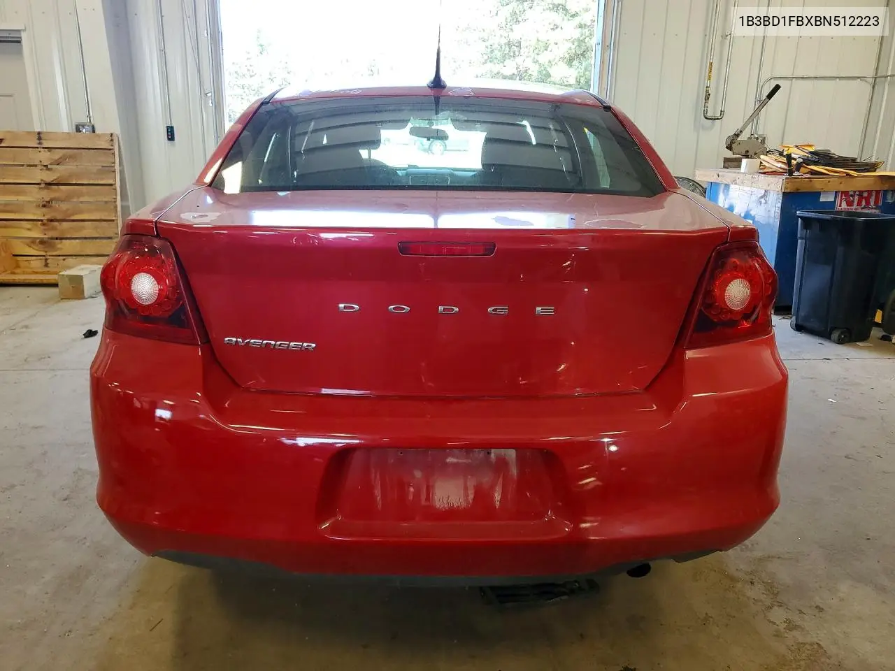 2011 Dodge Avenger Mainstreet VIN: 1B3BD1FBXBN512223 Lot: 61609196