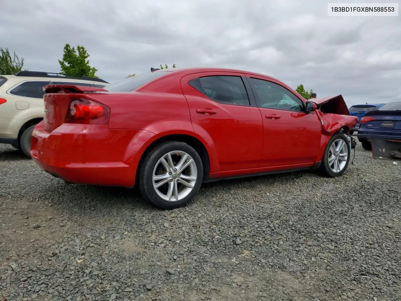 2011 Dodge Avenger Mainstreet VIN: 1B3BD1FGXBN588553 Lot: 85791025