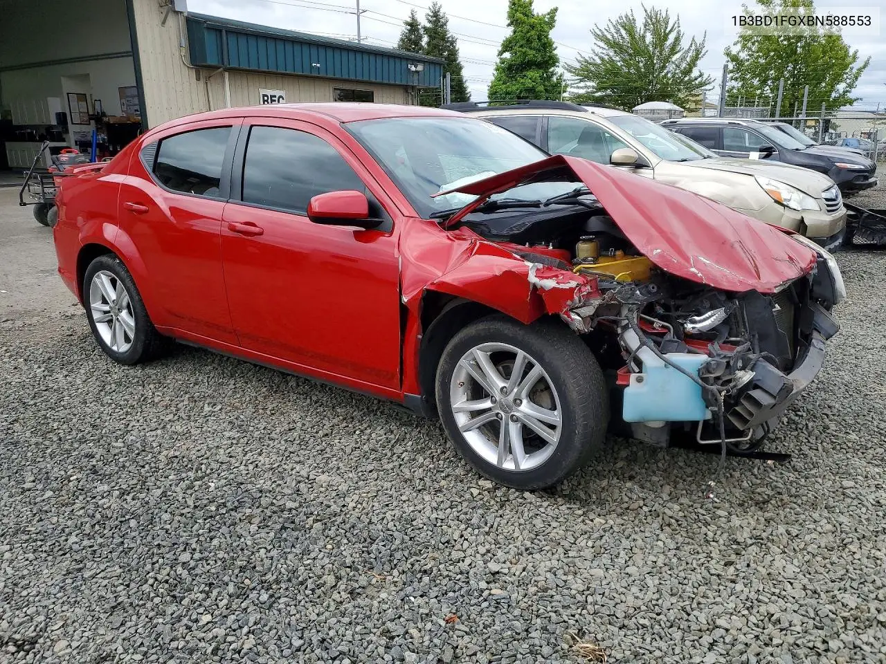 2011 Dodge Avenger Mainstreet VIN: 1B3BD1FGXBN588553 Lot: 85791025