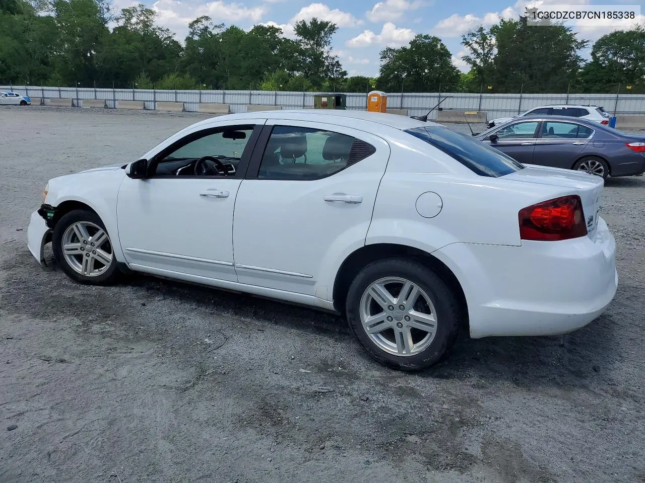 2012 Dodge Avenger Sxt VIN: 1C3CDZCB7CN185338 Lot: 54160106