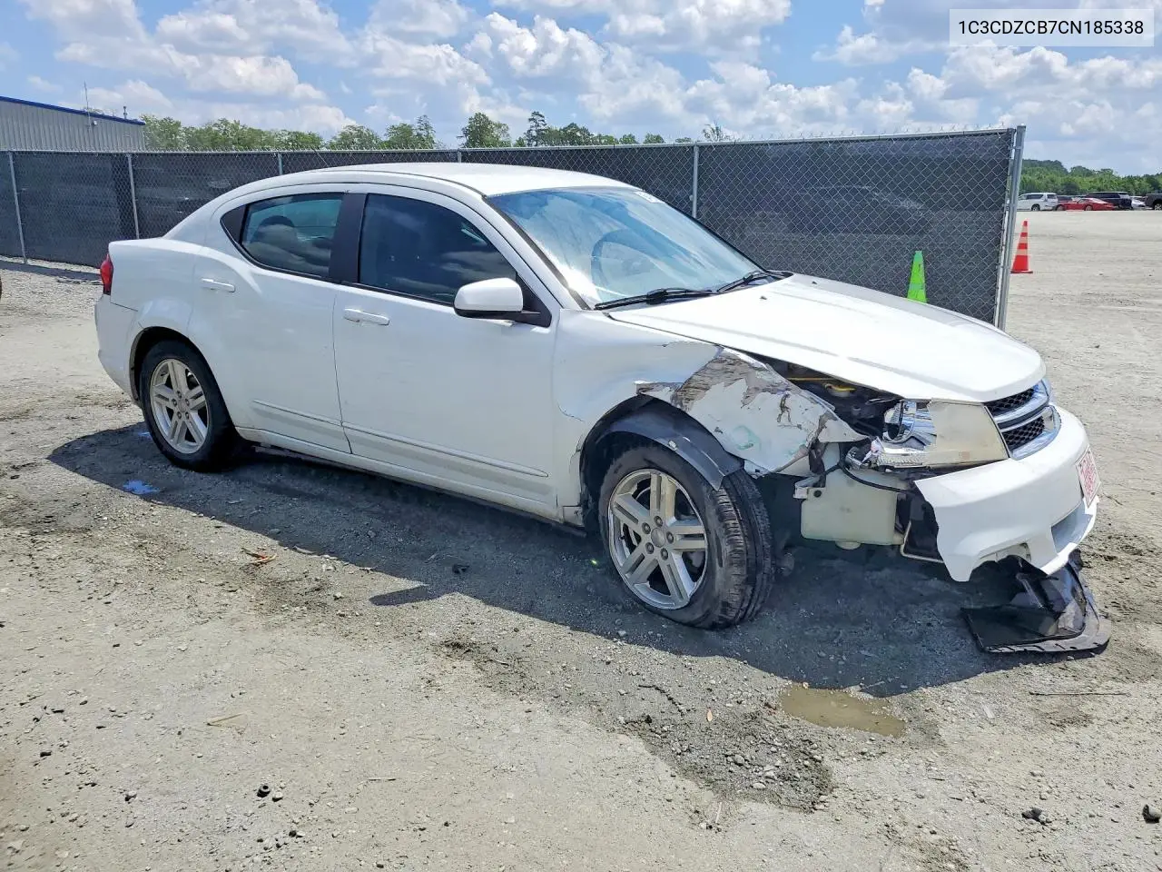 2012 Dodge Avenger Sxt VIN: 1C3CDZCB7CN185338 Lot: 54160106