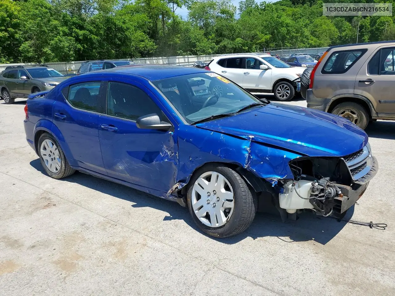 2012 Dodge Avenger Se VIN: 1C3CDZAB6CN216534 Lot: 54903816