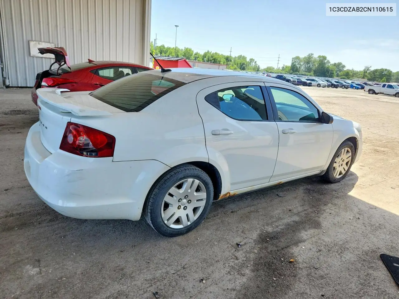 2012 Dodge Avenger Se VIN: 1C3CDZAB2CN110615 Lot: 55488056