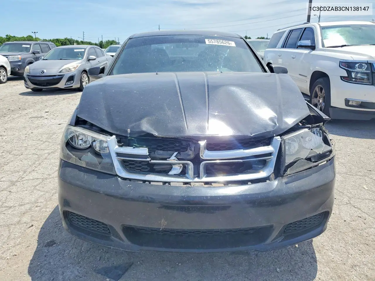 2012 Dodge Avenger Se VIN: 1C3CDZAB3CN138147 Lot: 55785626