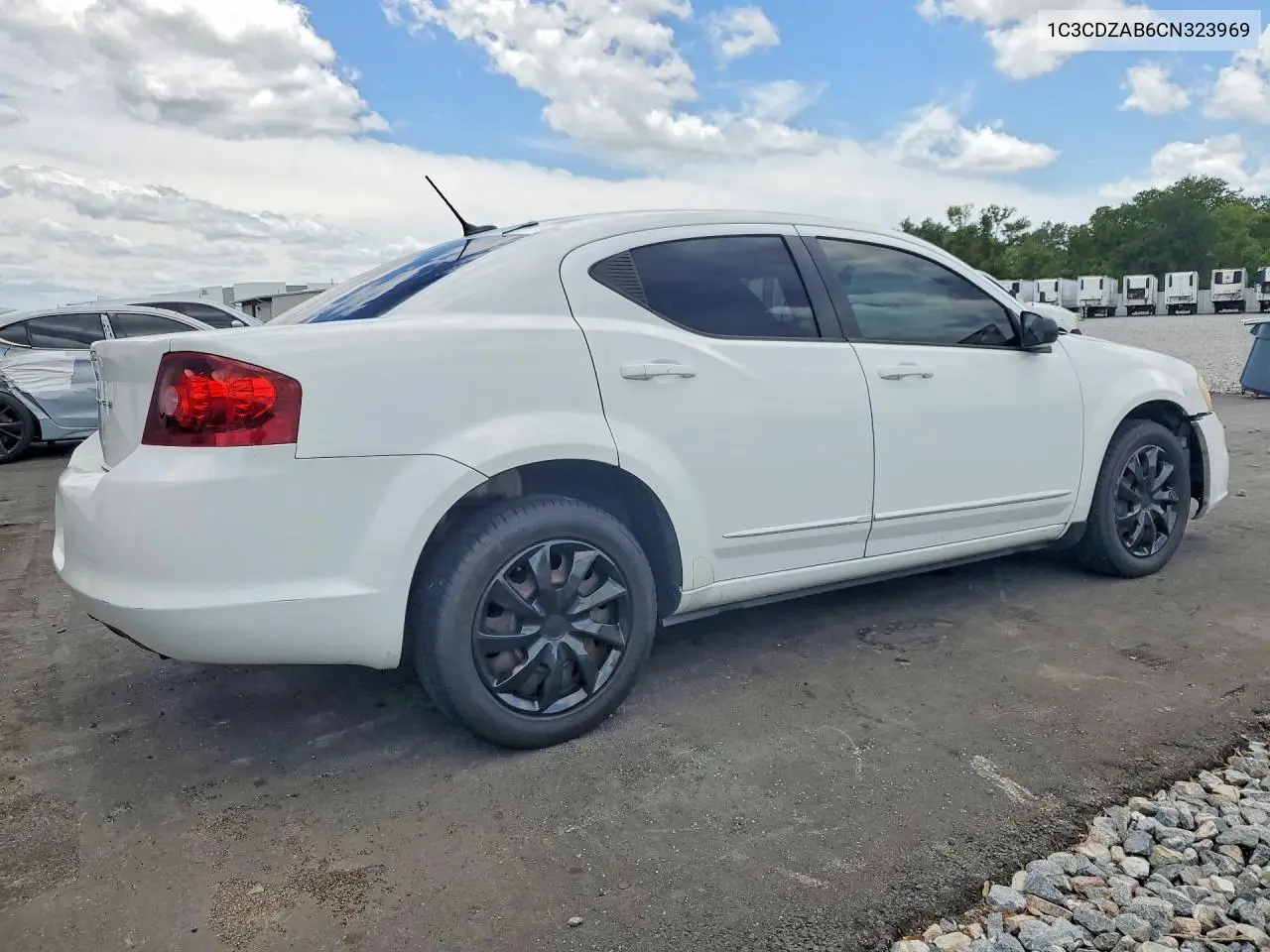 2012 Dodge Avenger Se VIN: 1C3CDZAB6CN323969 Lot: 56071356