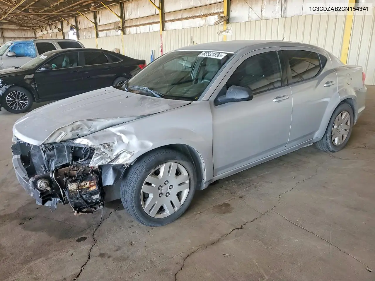 2012 Dodge Avenger Se VIN: 1C3CDZAB2CN154341 Lot: 56533306