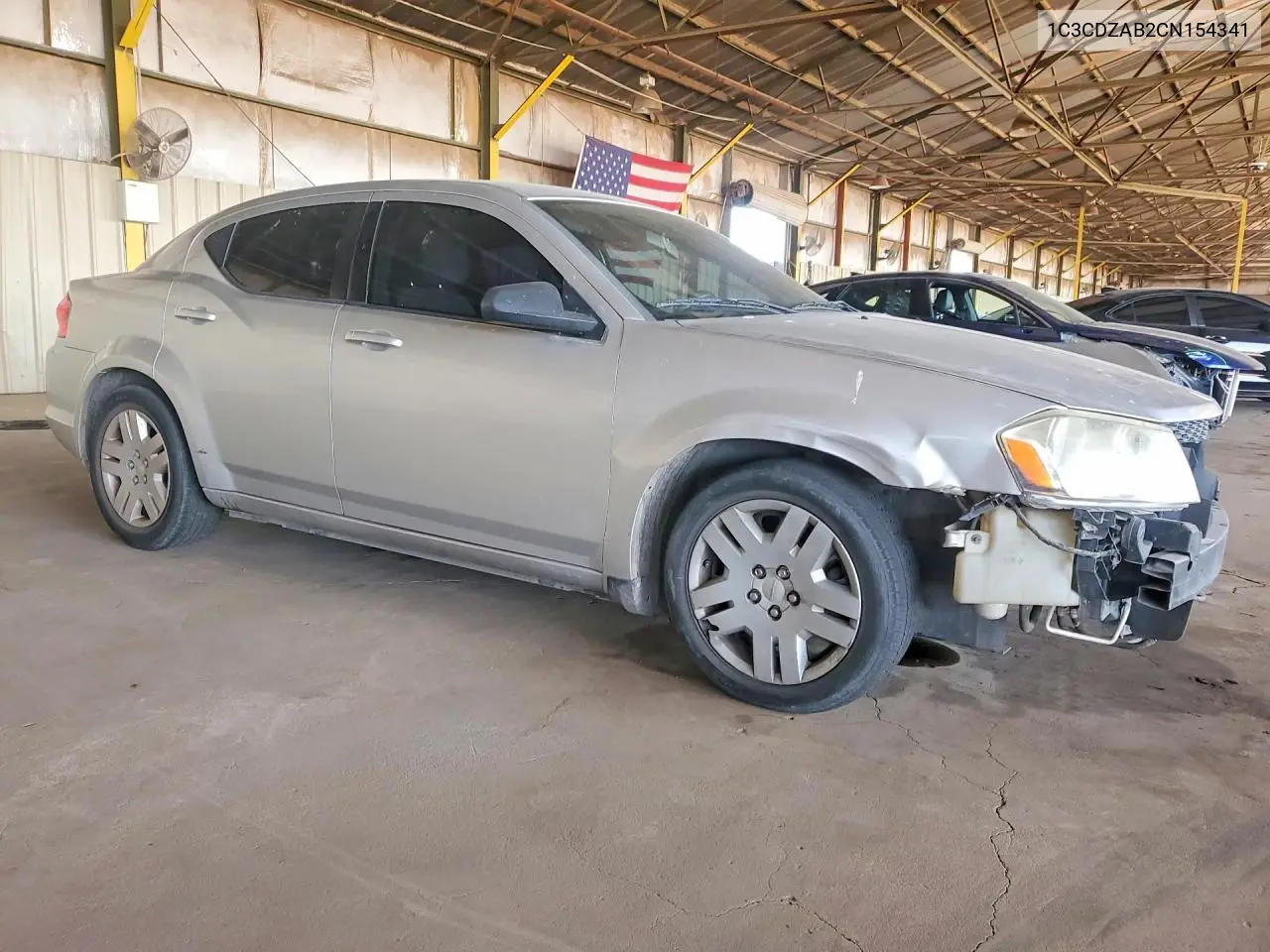2012 Dodge Avenger Se VIN: 1C3CDZAB2CN154341 Lot: 56533306