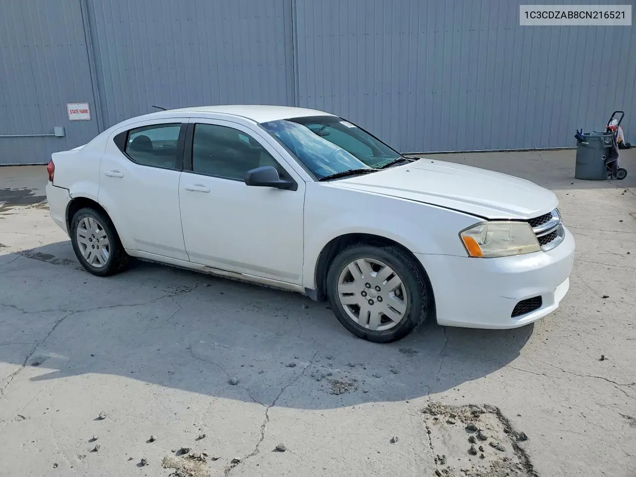 2012 Dodge Avenger Se VIN: 1C3CDZAB8CN216521 Lot: 57684456