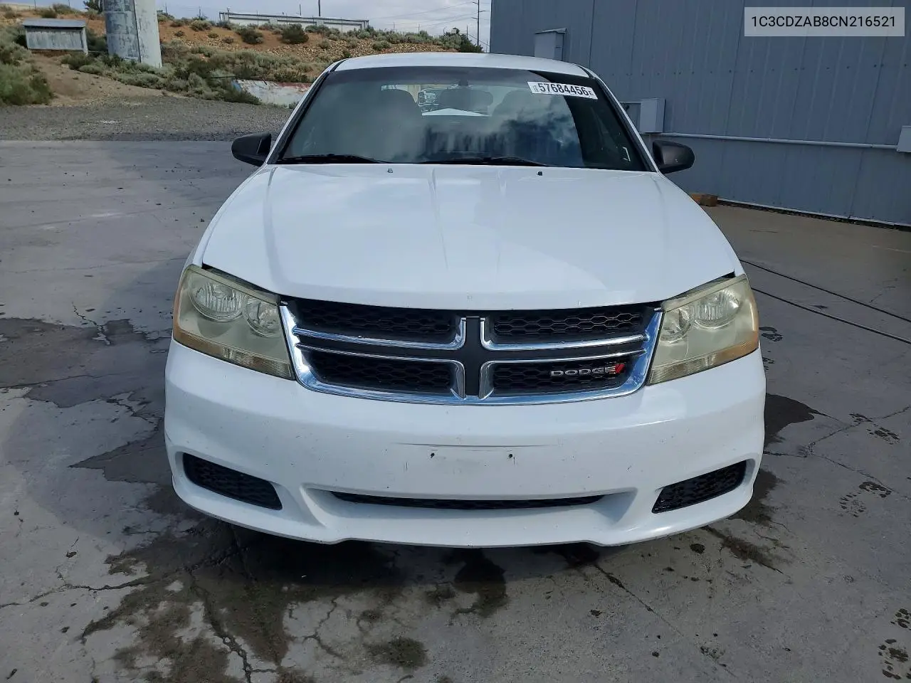 2012 Dodge Avenger Se VIN: 1C3CDZAB8CN216521 Lot: 57684456