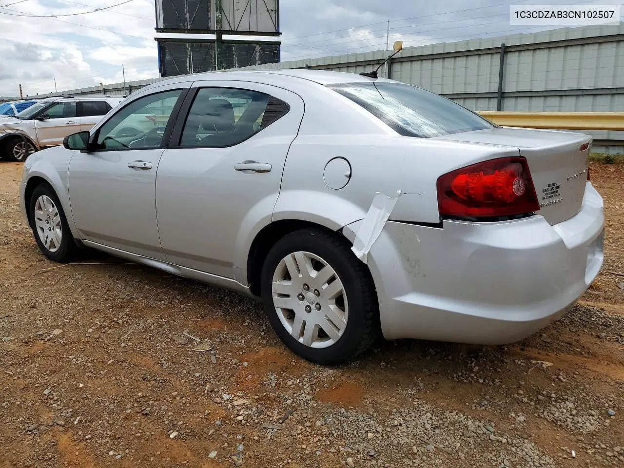 2012 Dodge Avenger Se VIN: 1C3CDZAB3CN102507 Lot: 58043976